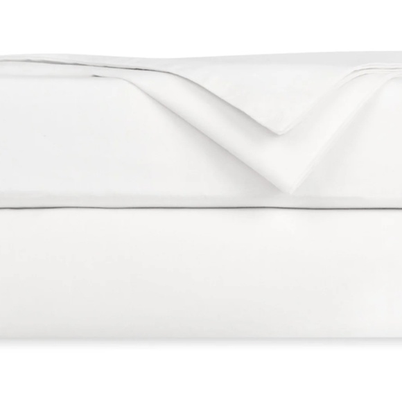 Delara Percale Organic Cotton Sheet Set King White NWT - Picture 1 of 1